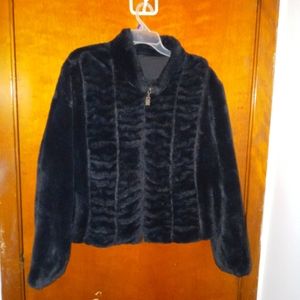 Faux fur jacket